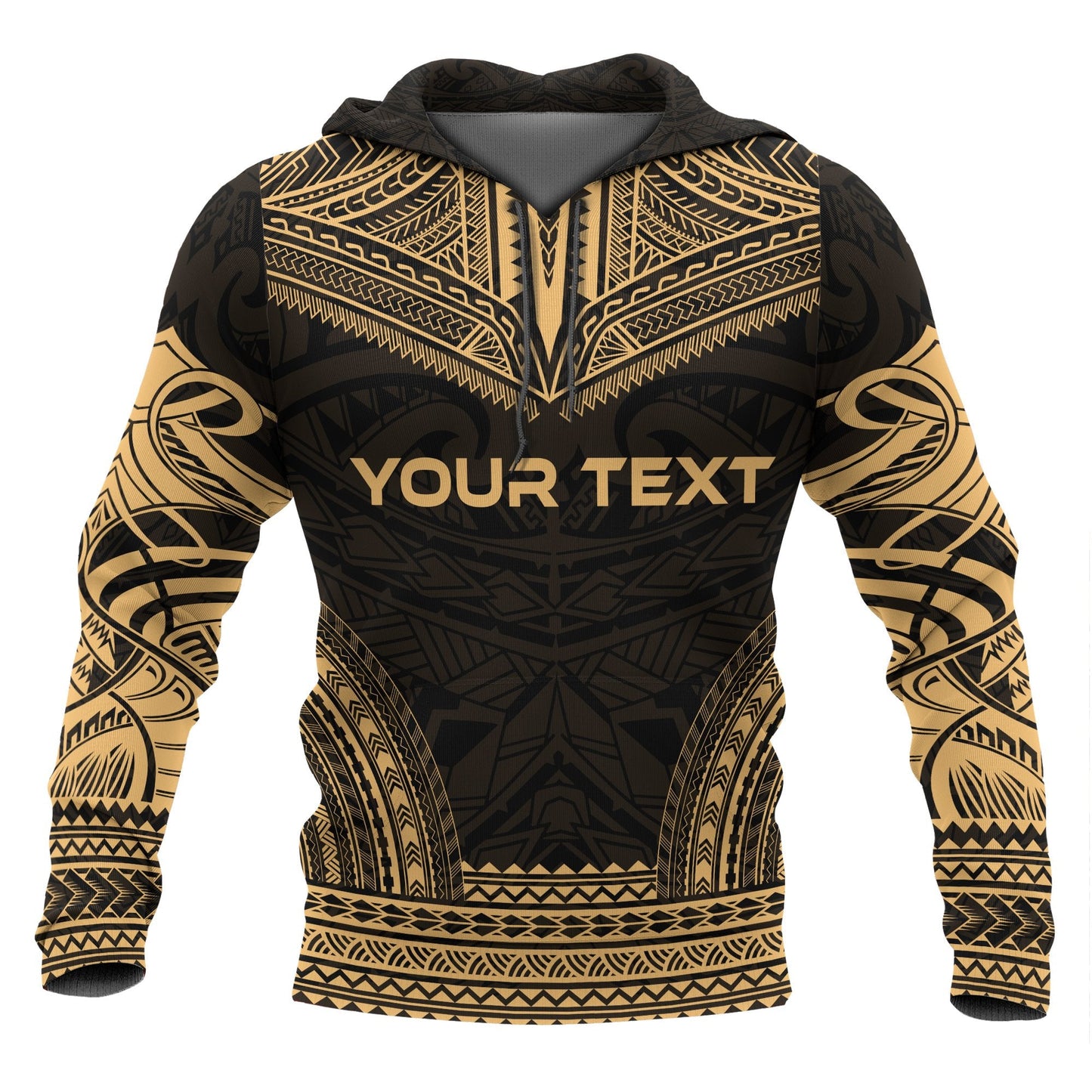 Palau Polynesian Chief Hoodie Gold Version