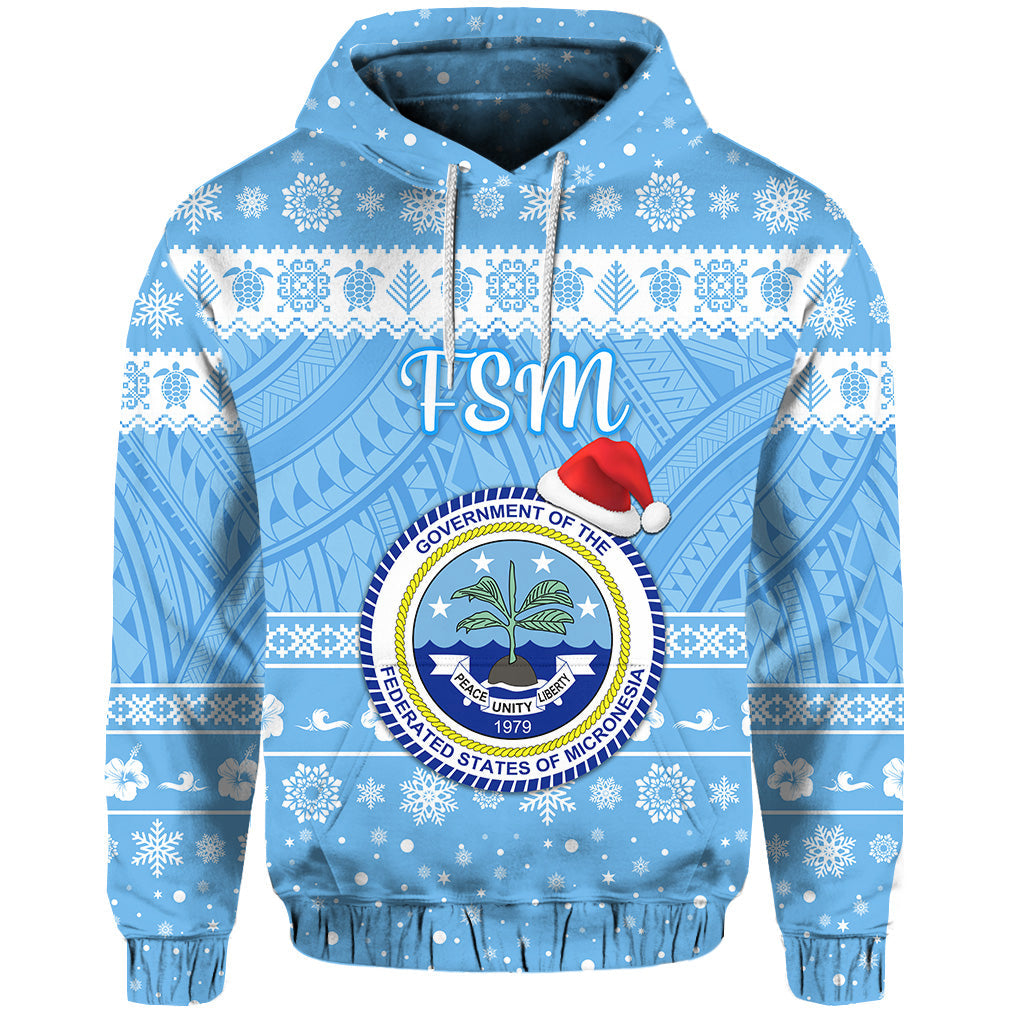( Personalised) Federated States of Micronesia Christmas Hoodie Simple Style FSM Seal