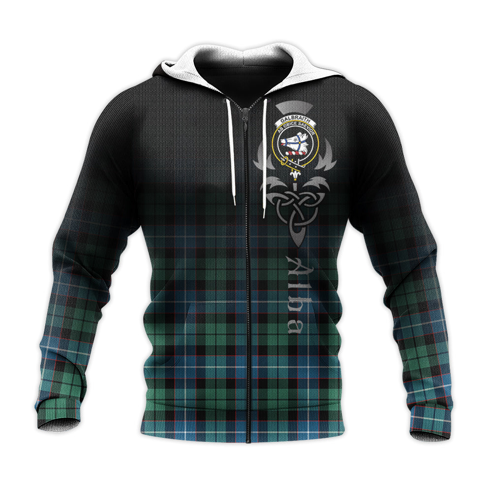 Printivon Galbraith Ancient Tartan Crest Alba Celtic Hoodie