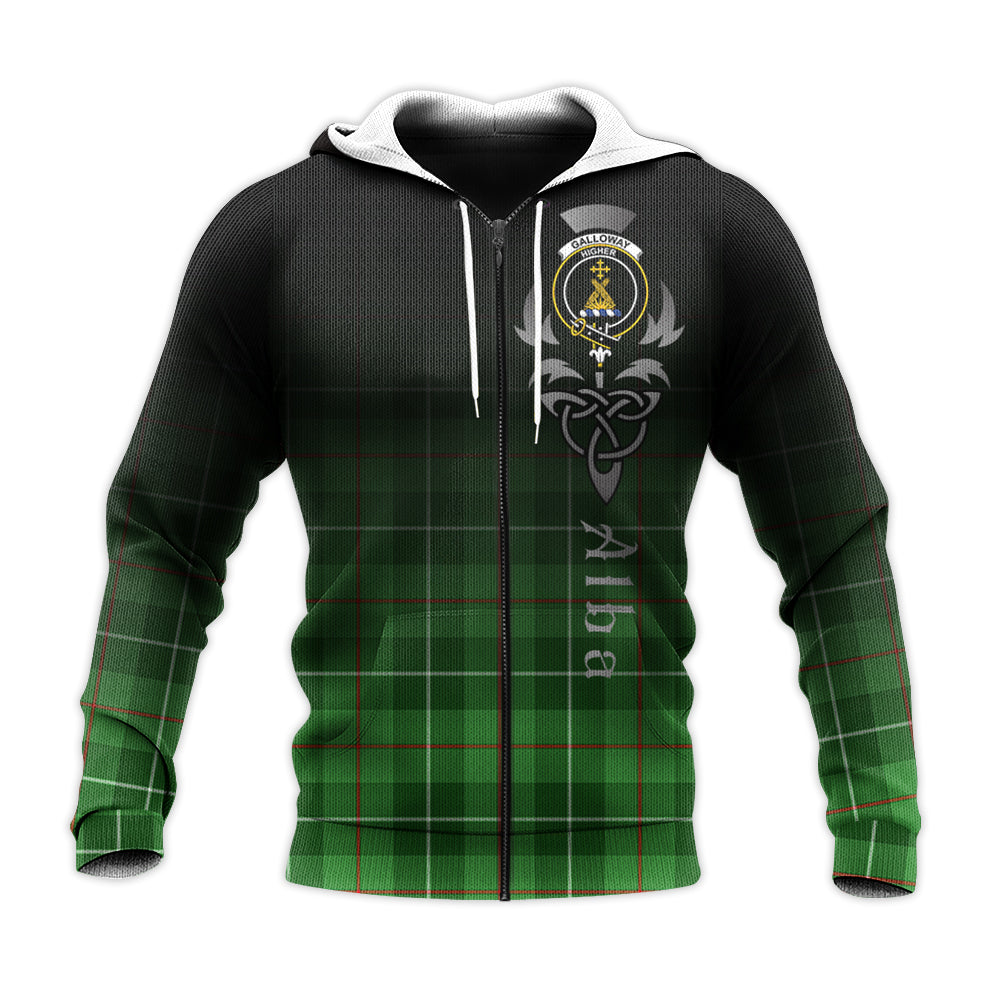 Printivon Galloway Tartan Crest Alba Celtic Hoodie