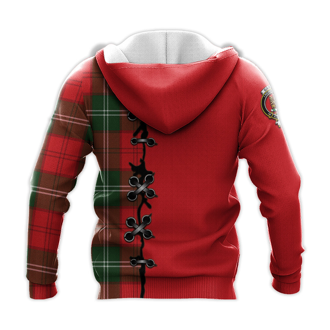 Printivon Gartshore Tartan Hoodie Lion Rampant And Celtic Thistle Style