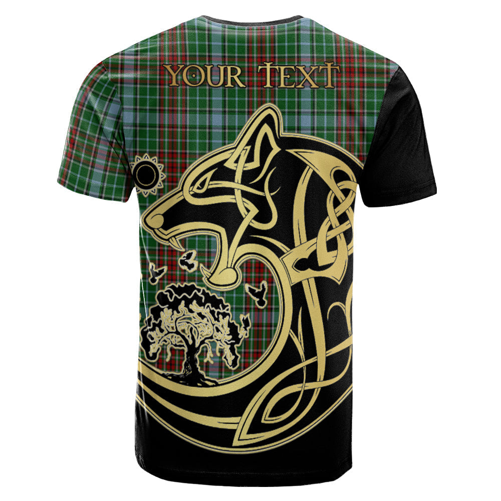 Printivon Gayre Crest Celtic Wolf Tartan T Shirt Custom Your Text