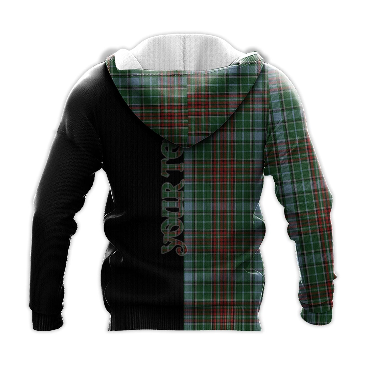 Printivon Gayre Tartan Personalize Half Hoodie