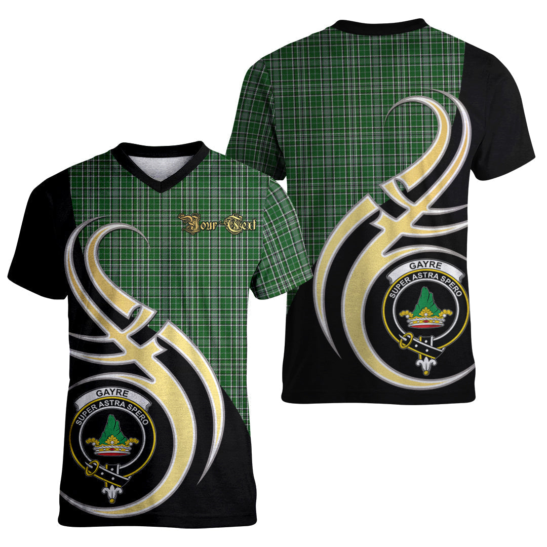 Printivon Gayre Dress Tartan Crest Believe In Me T Shirt