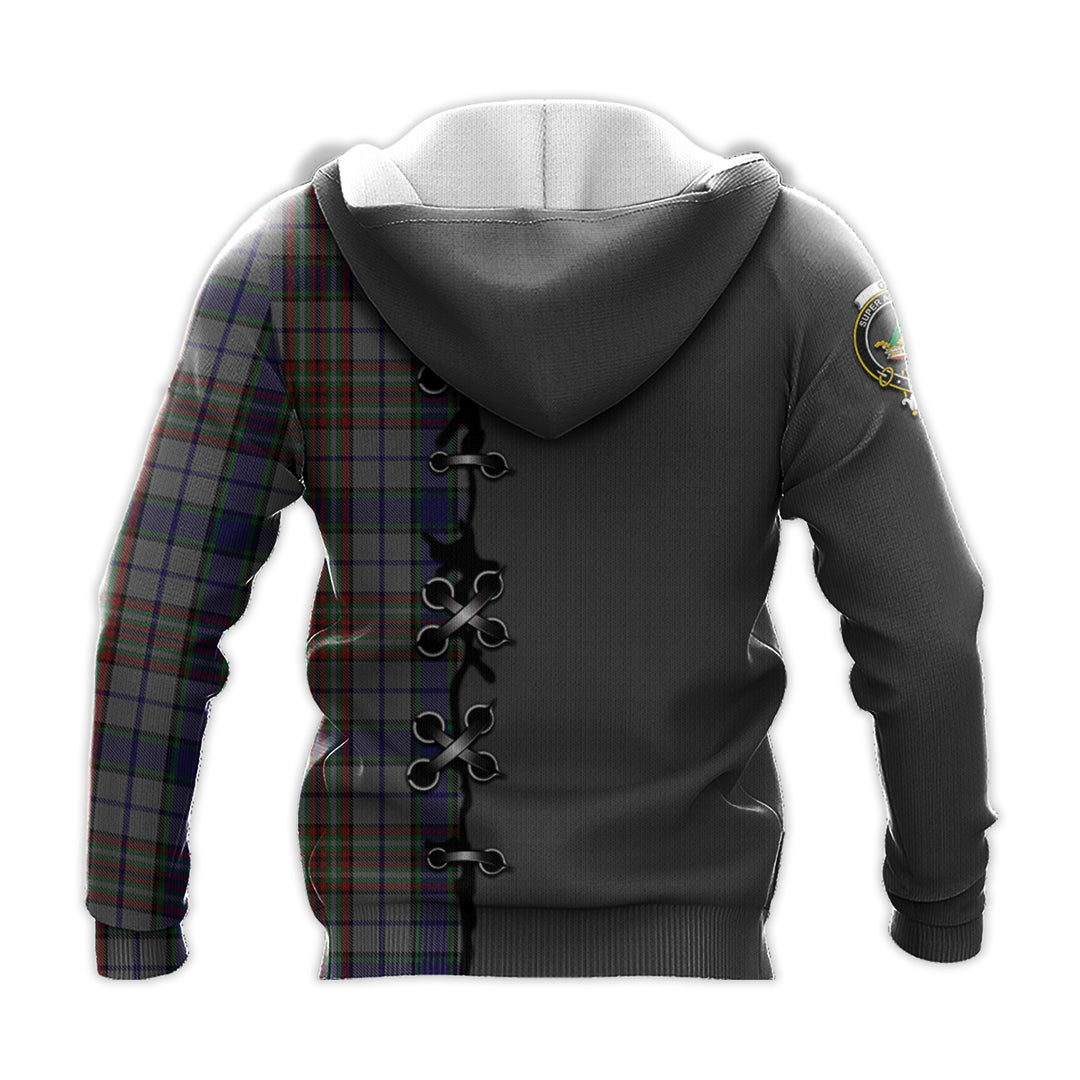 Printivon Gayre Hunting Tartan Hoodie Lion Rampant And Celtic Thistle Style