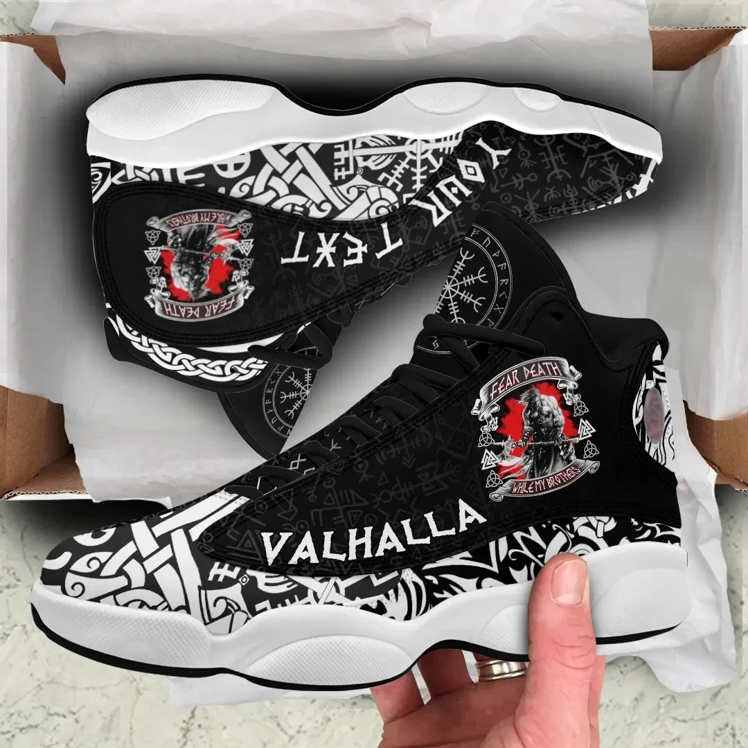 Custom Viking Valhalla Warrior High Top Sneakers Shoes