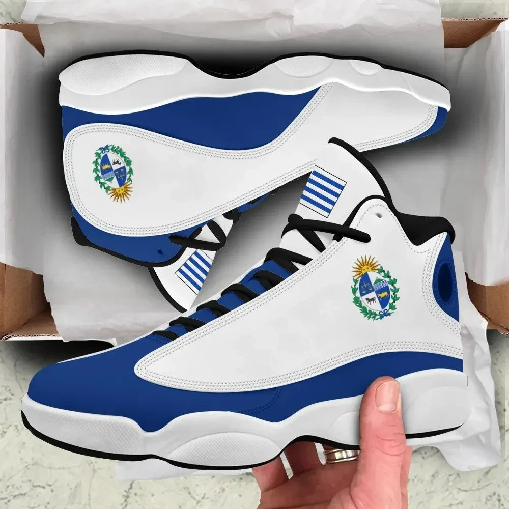 Uruguay Flag High Top Sneakers Shoes Women's Men's