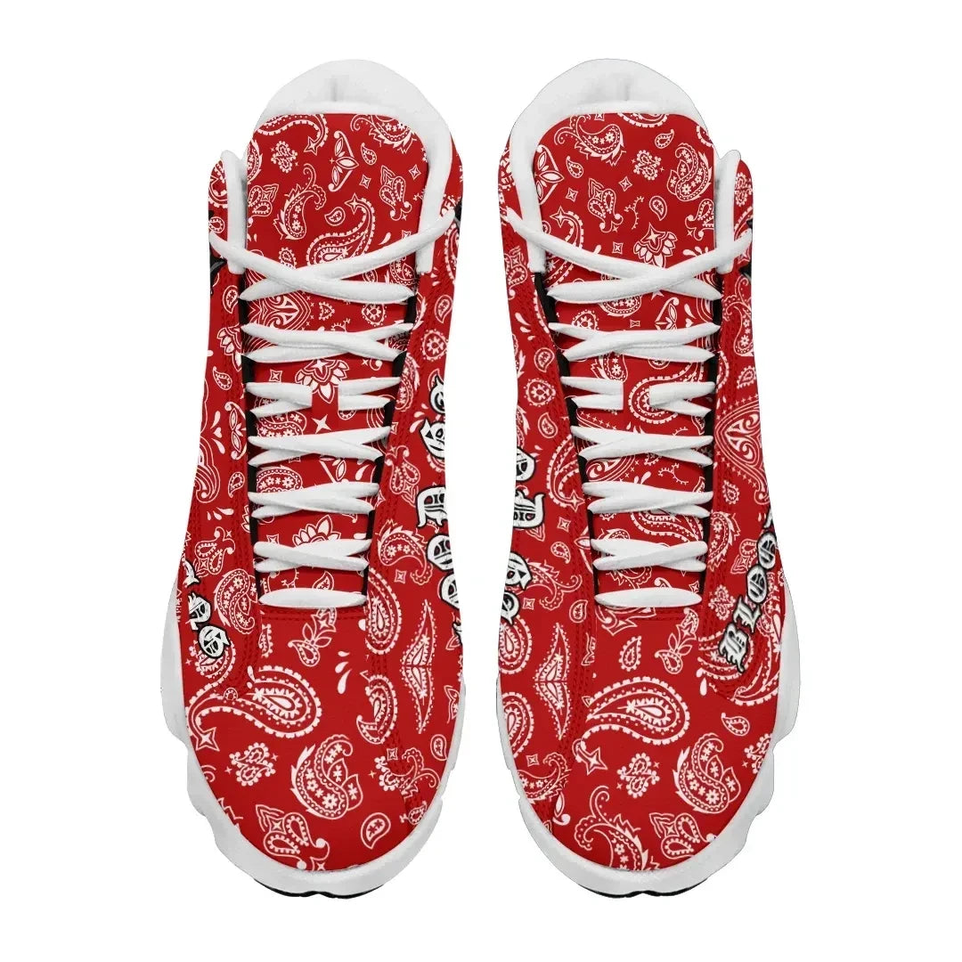 Blood Gang Bulldog High Top Sneakers Shoes