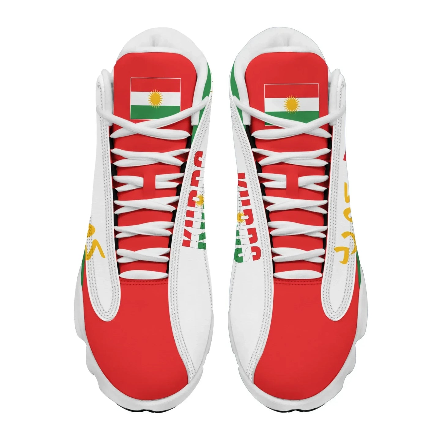 Kurds Flag High Top Sneakers Shoes Women's Men's