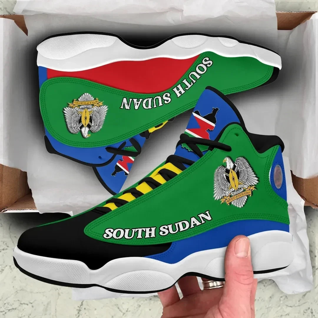 South Sudan High Top Sneakers Shoes