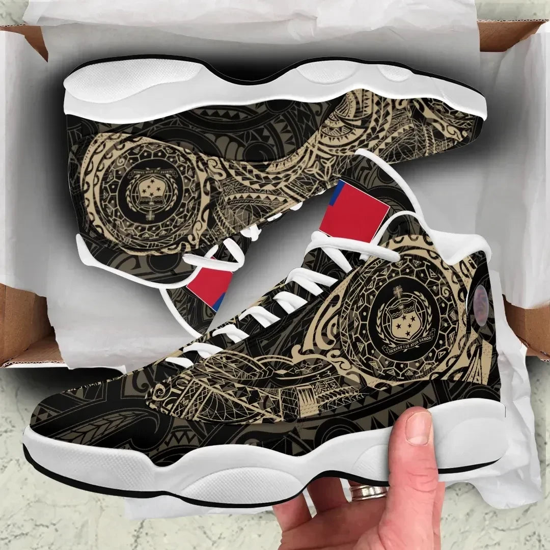 Samoa Tattoo High Top Sneakers Shoes