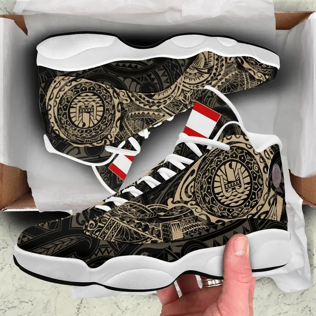 Tahiti Tattoo High Top Sneakers Shoes