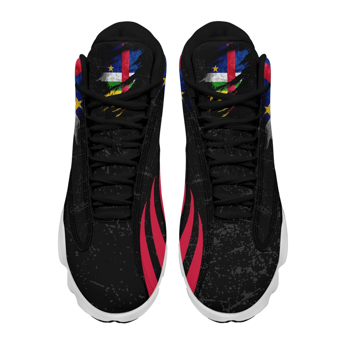 Central African In Me High Top Sneakers Special Grunge Style