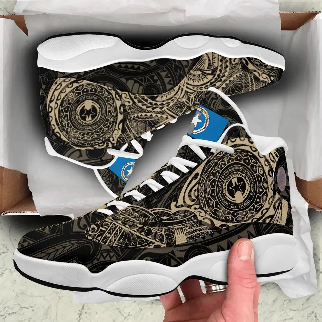 Northen Mariana Tattoo High Top Sneakers Shoes