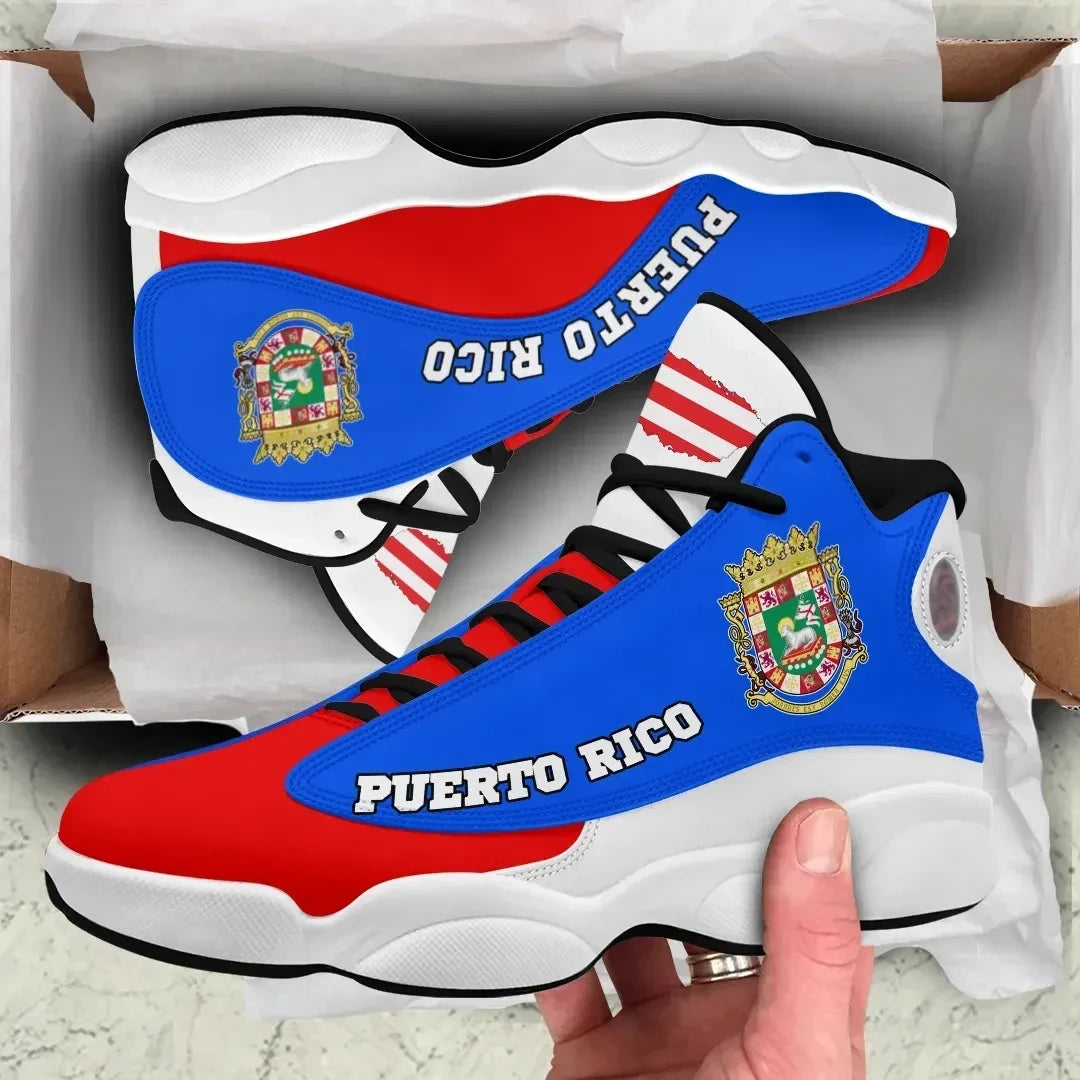 Puerto Rico High Top Sneakers Shoes