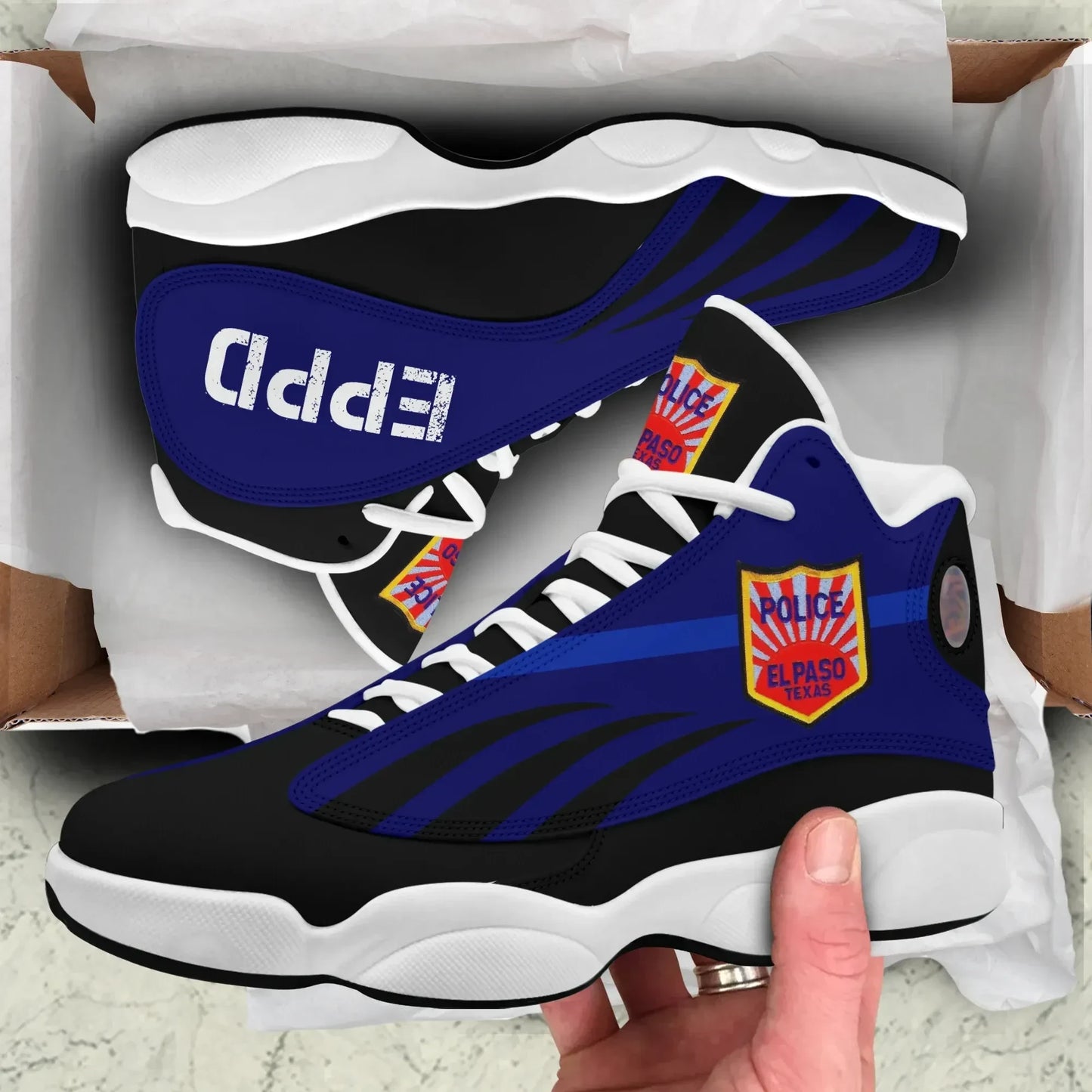 El Paso Police Department High Top Sneakers Shoes _Dads