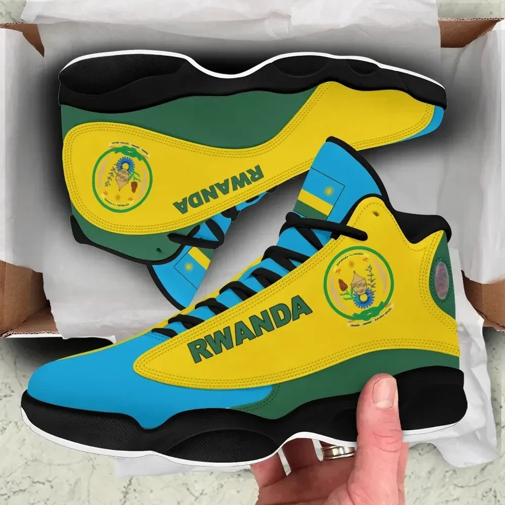 Rwanda High Top Sneakers Shoes Women's Men's