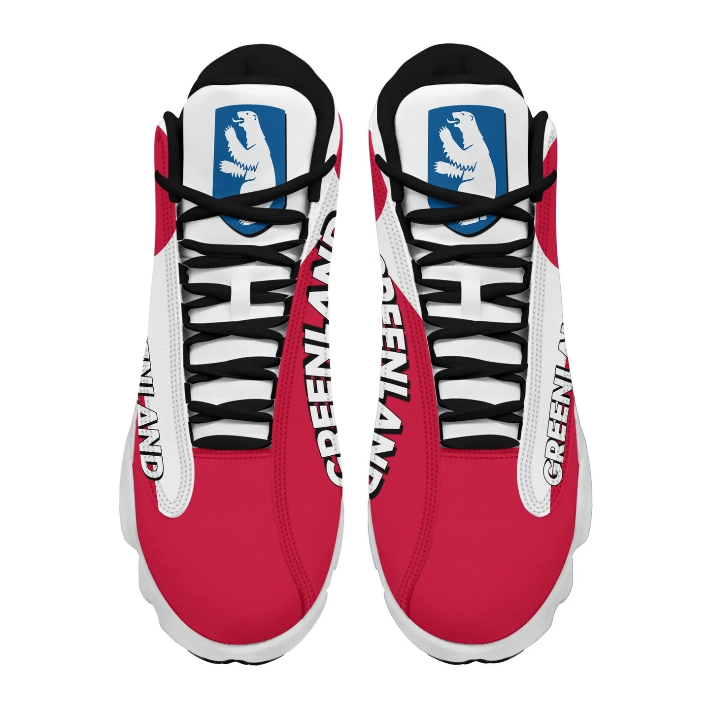 Greenland High Top Sneakers Shoes Women's Men's Special Flag
