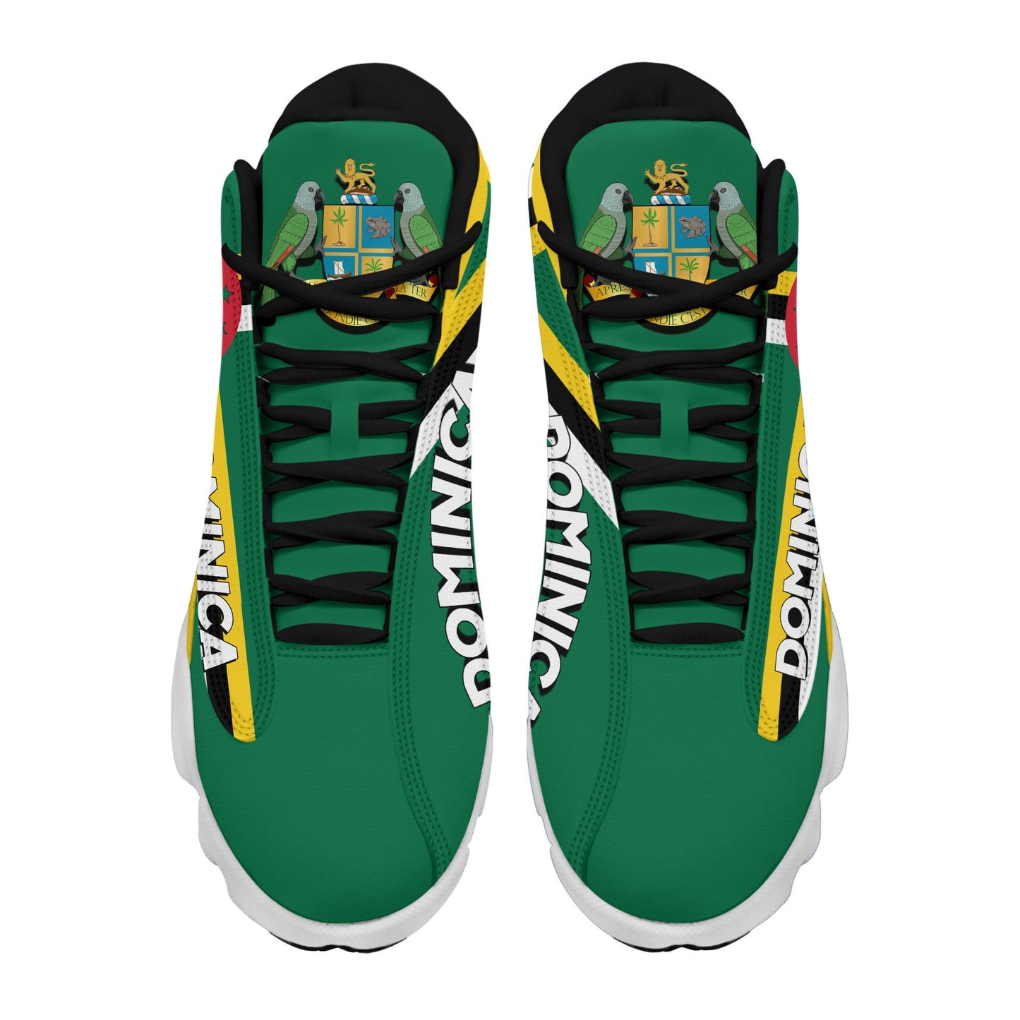 Footwear Dominica High Top Sneaker Shoes Women's Men's Special Flag