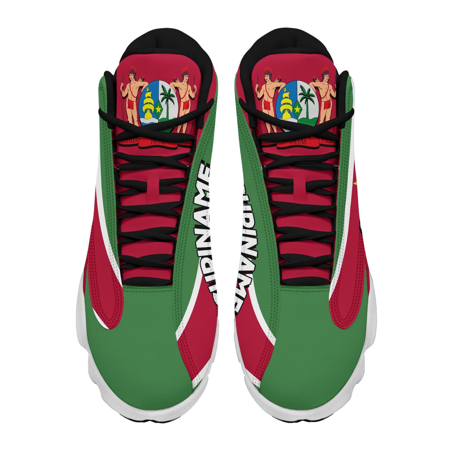 Footwear Suriname High Top Sneaker Shoes Women's Men's Special Flag