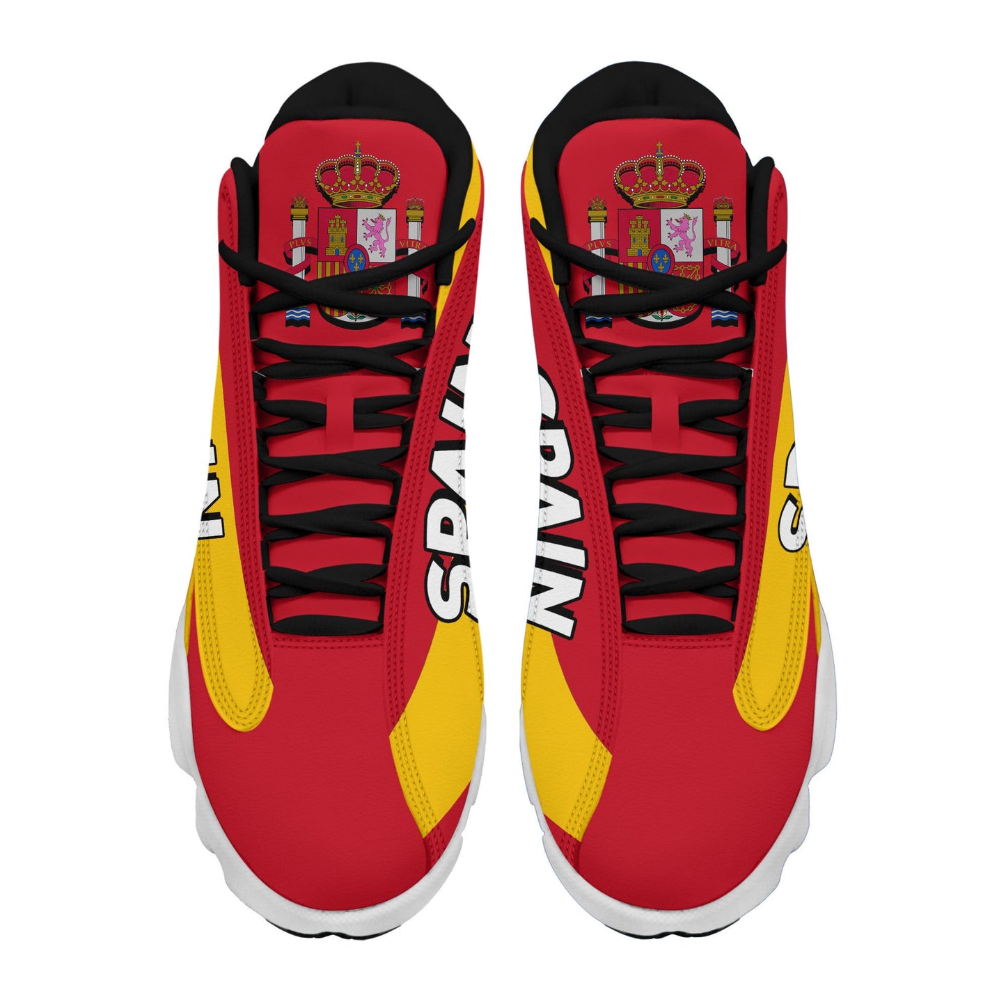 Footwear Spain High Top Sneaker Shoes Women's Men's Special Flag