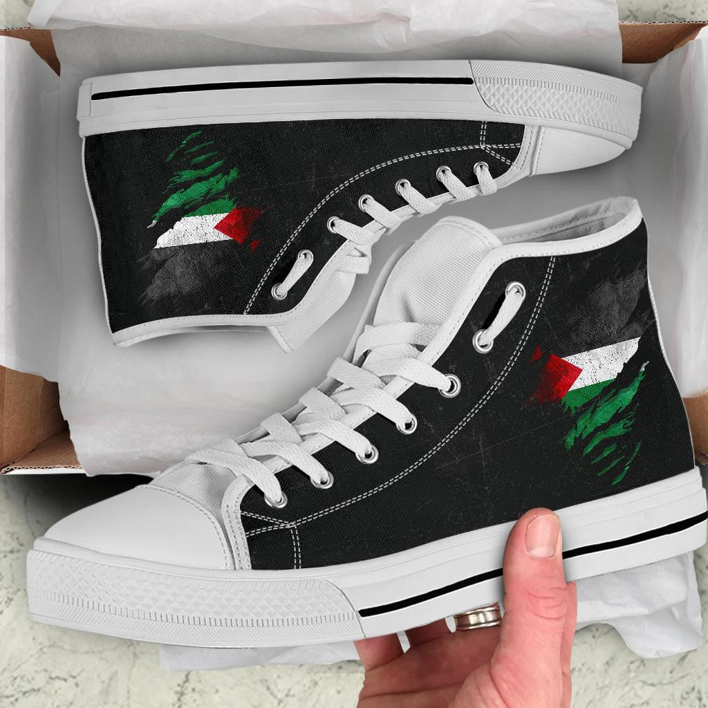 Palestine In Me High Top Shoe Special Grunge Style