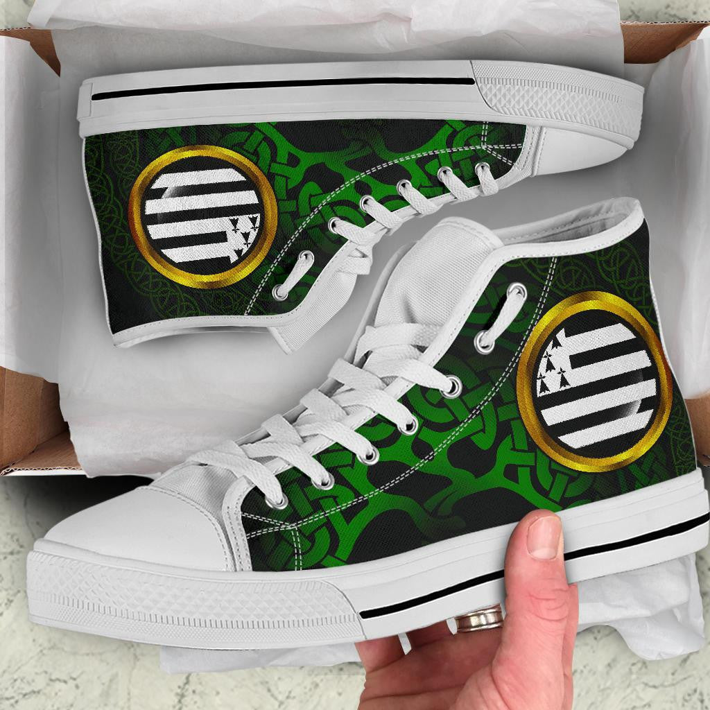 Celtic High Top Shoe Brittany Celtic Flag