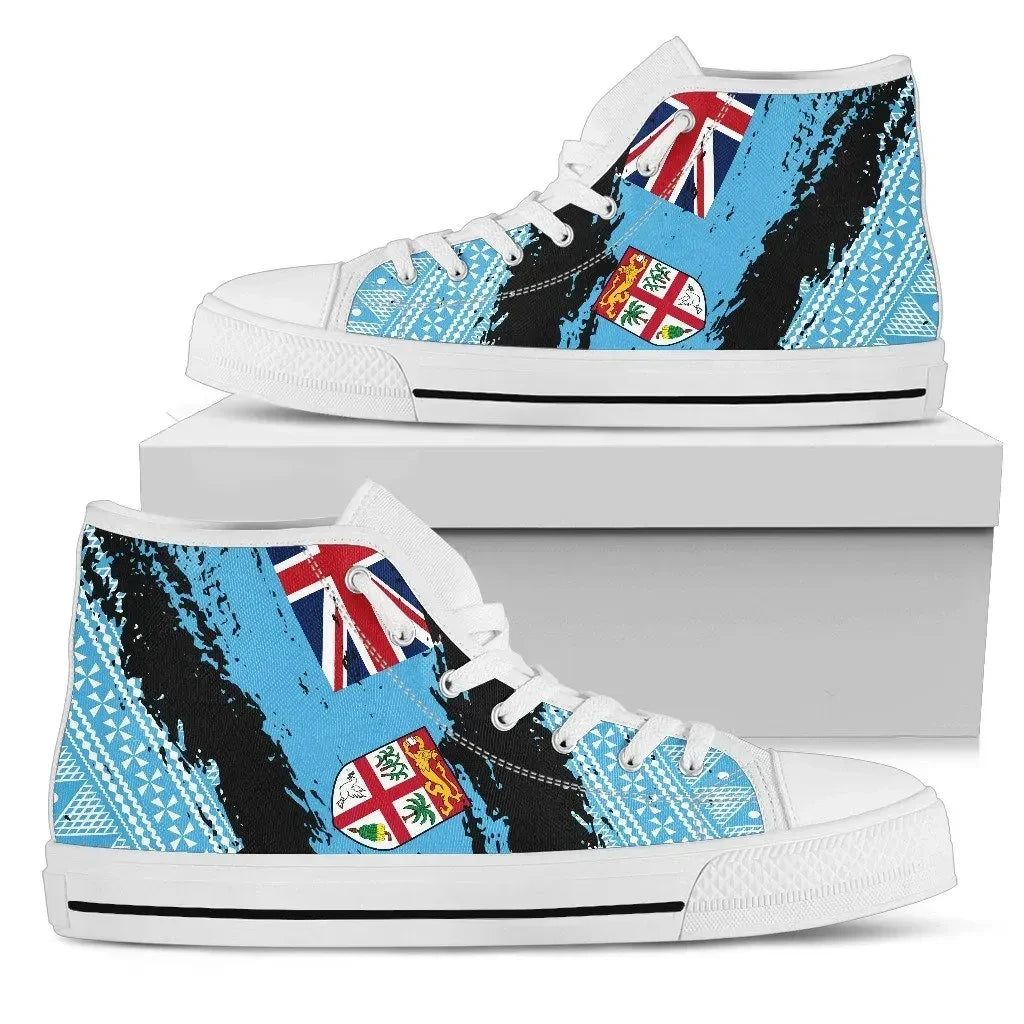 Fiji Tapa High Top Canvas Shoes Nora Style