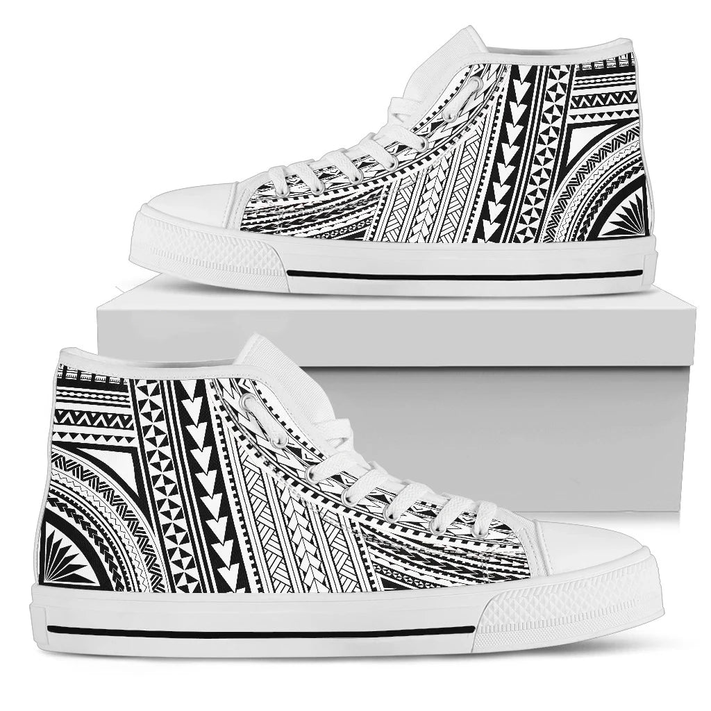 Polynesian High Top Canvas Shoes Bn10