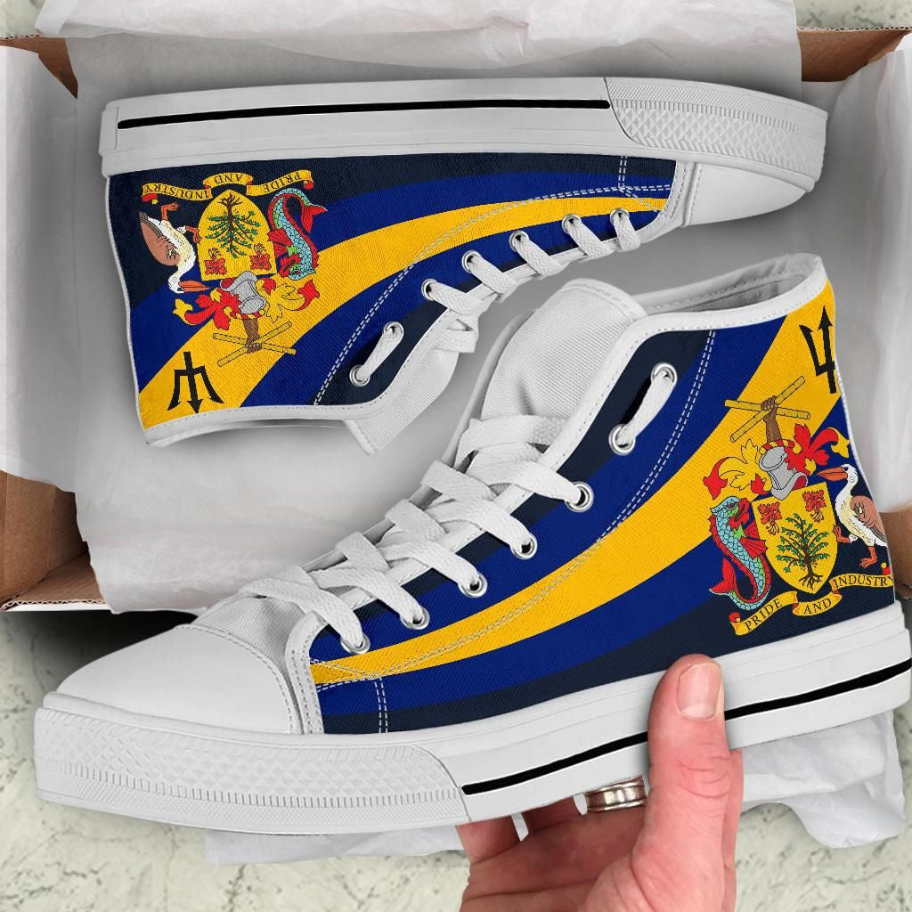 Barbados Special Flag High Top Shoe
