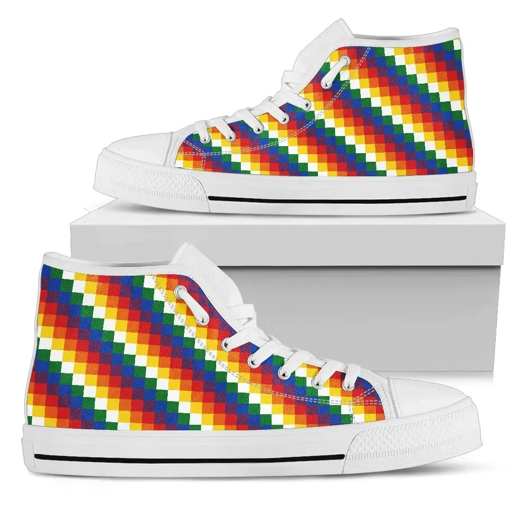 Wiphala High Top Shoe Flag