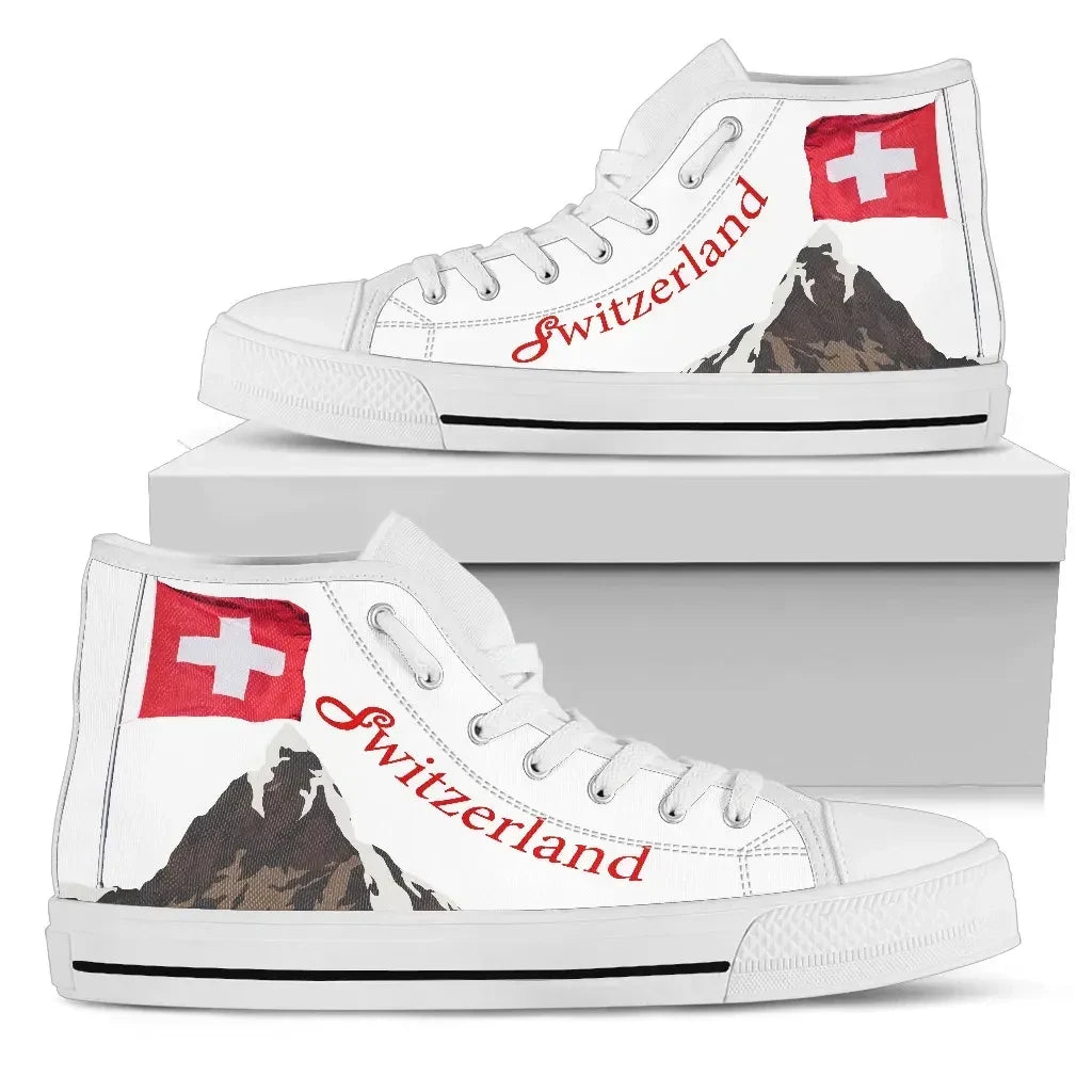 Matterhorn Switzerland High Top Canvas Shoe