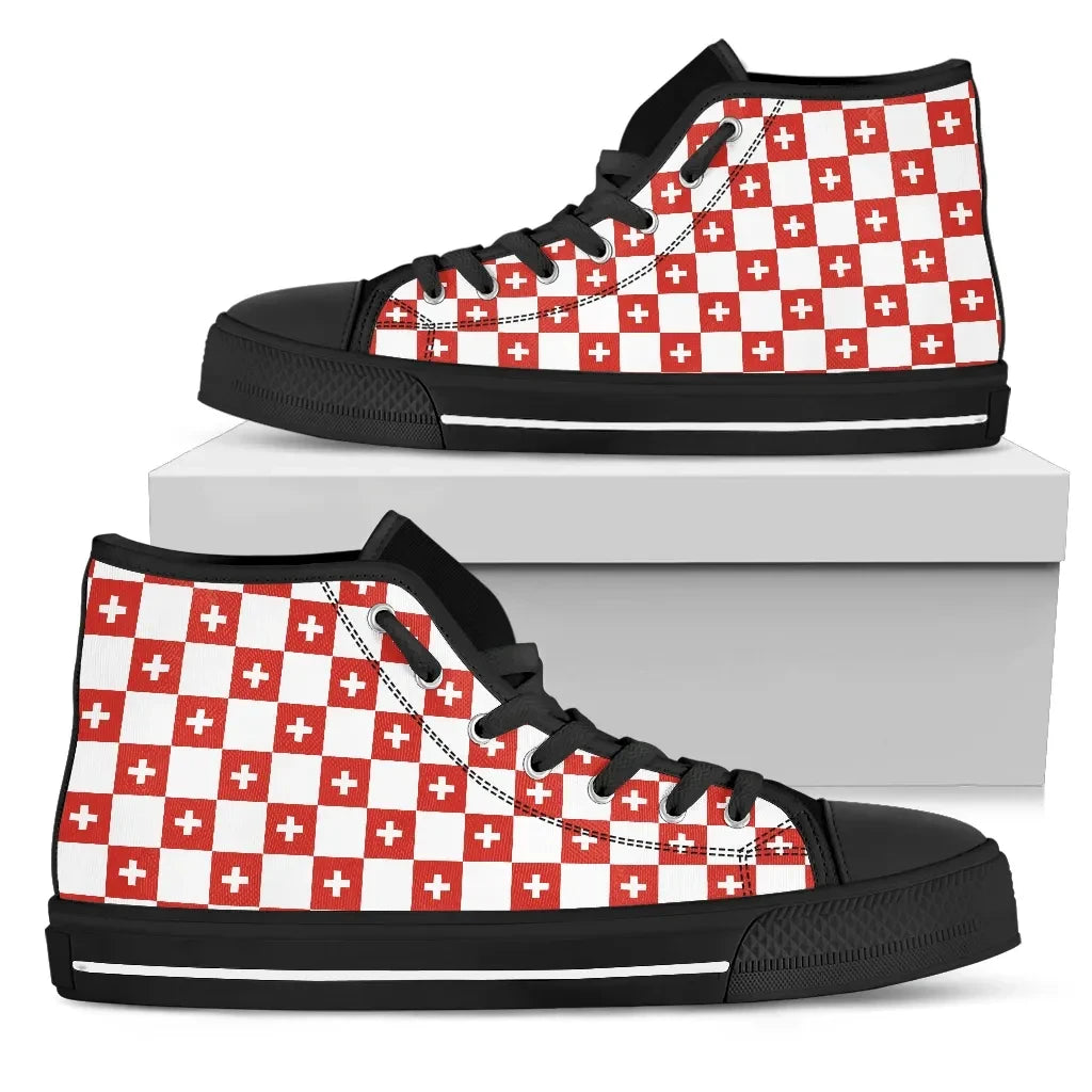Switzerland High Top Canvas Shoes