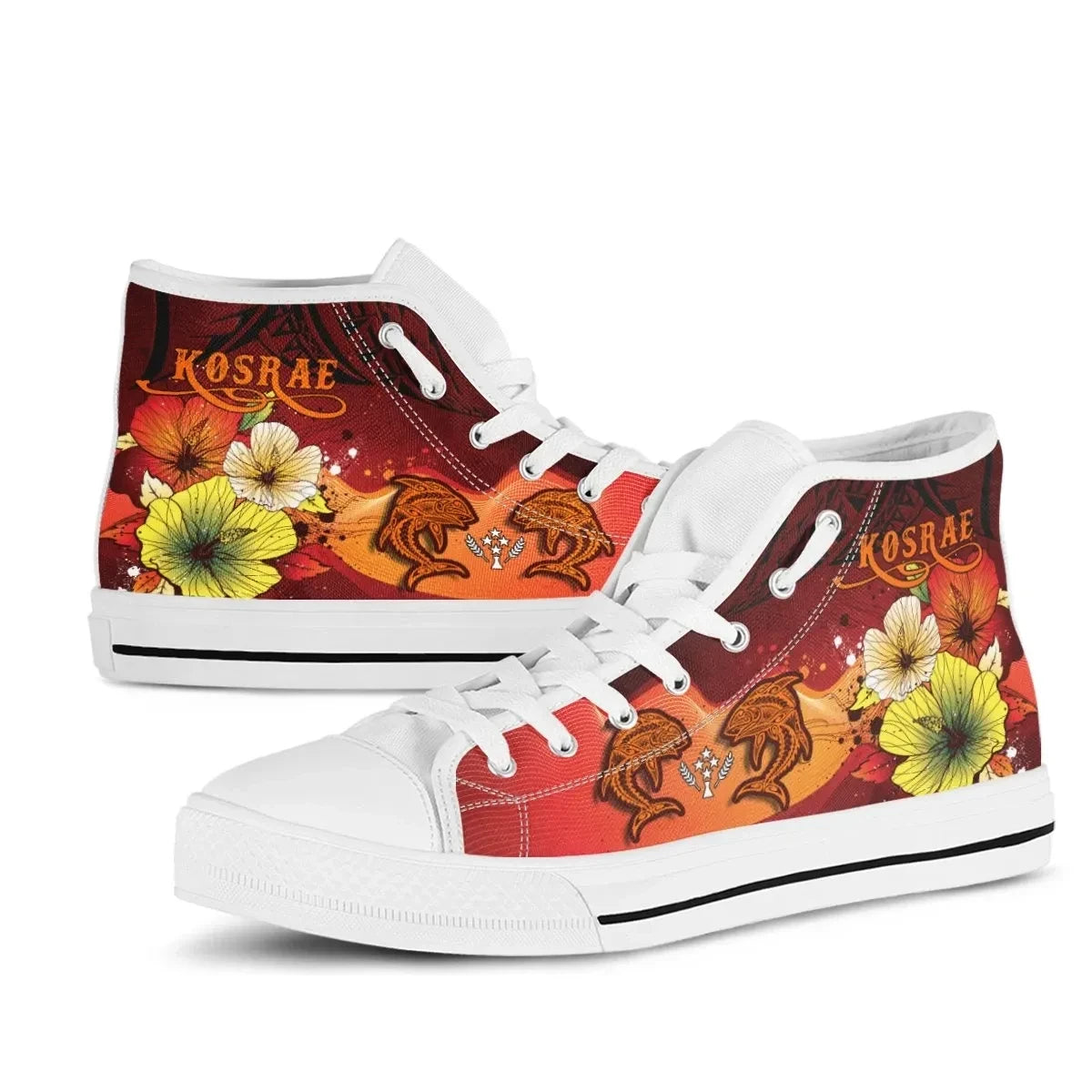 Kosrae High Top Shoes Tribal Tuna Fish