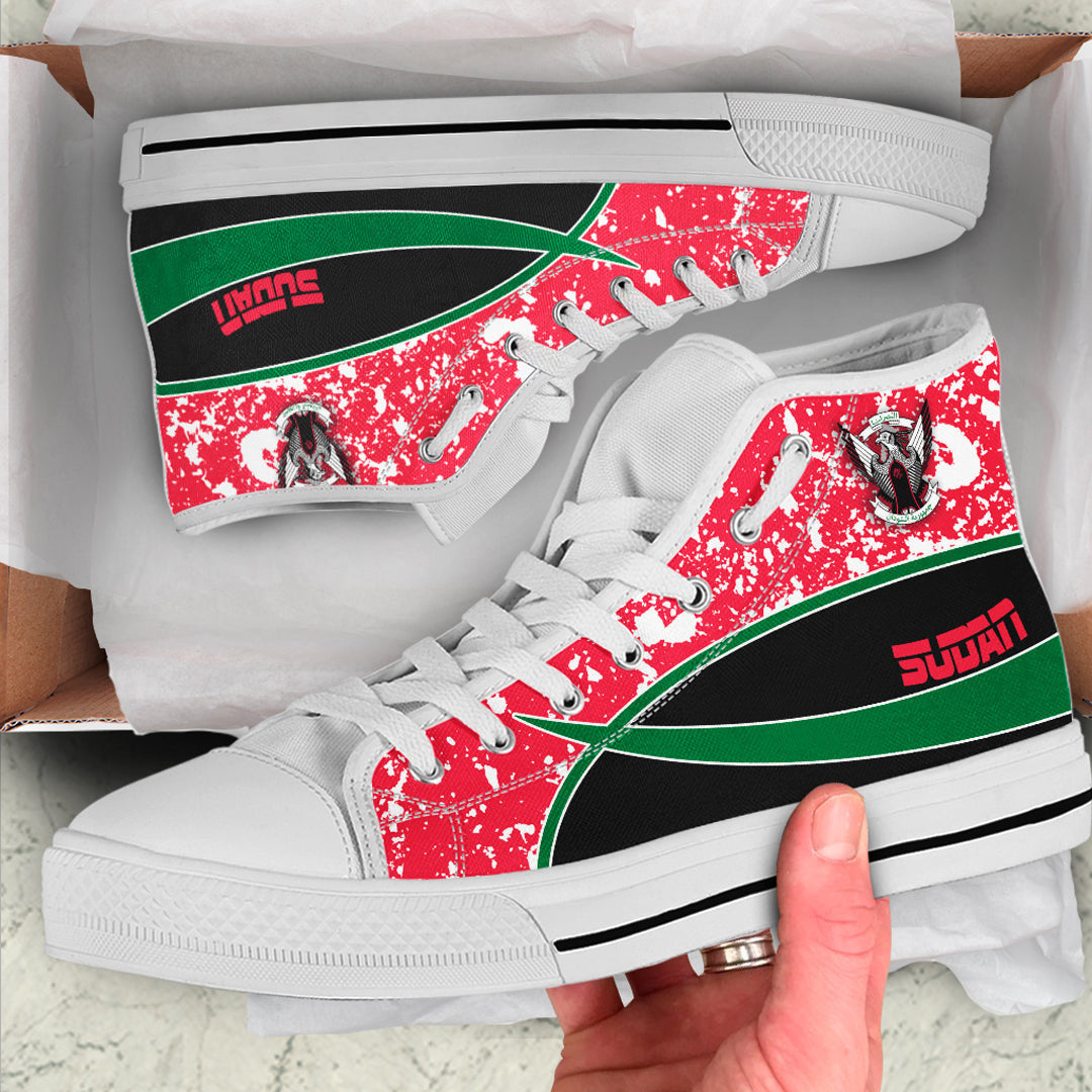 Clothing Sudan Special Flag High Top Shoes