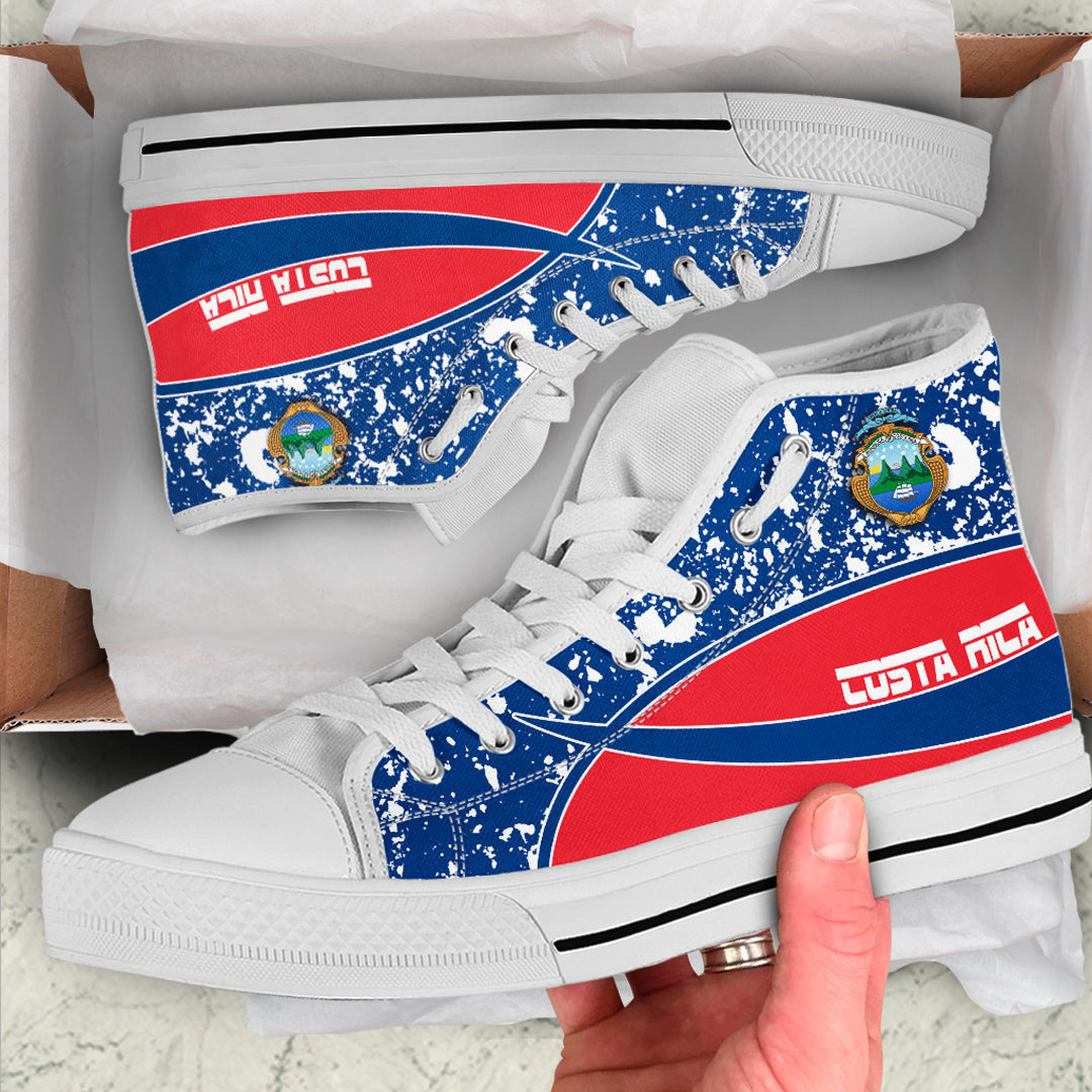 Clothing Costa Rica Special Flag High Top Shoes