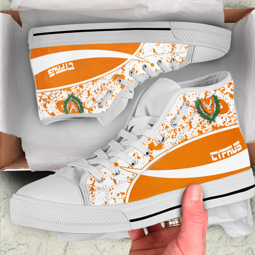 Clothing Cyprus Special Flag High Top Shoes