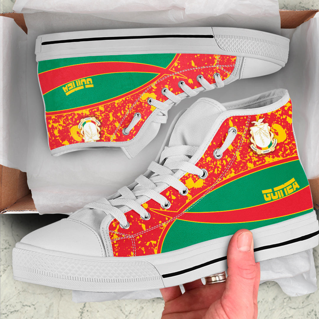 Clothing Guinea Special Flag High Top Shoes