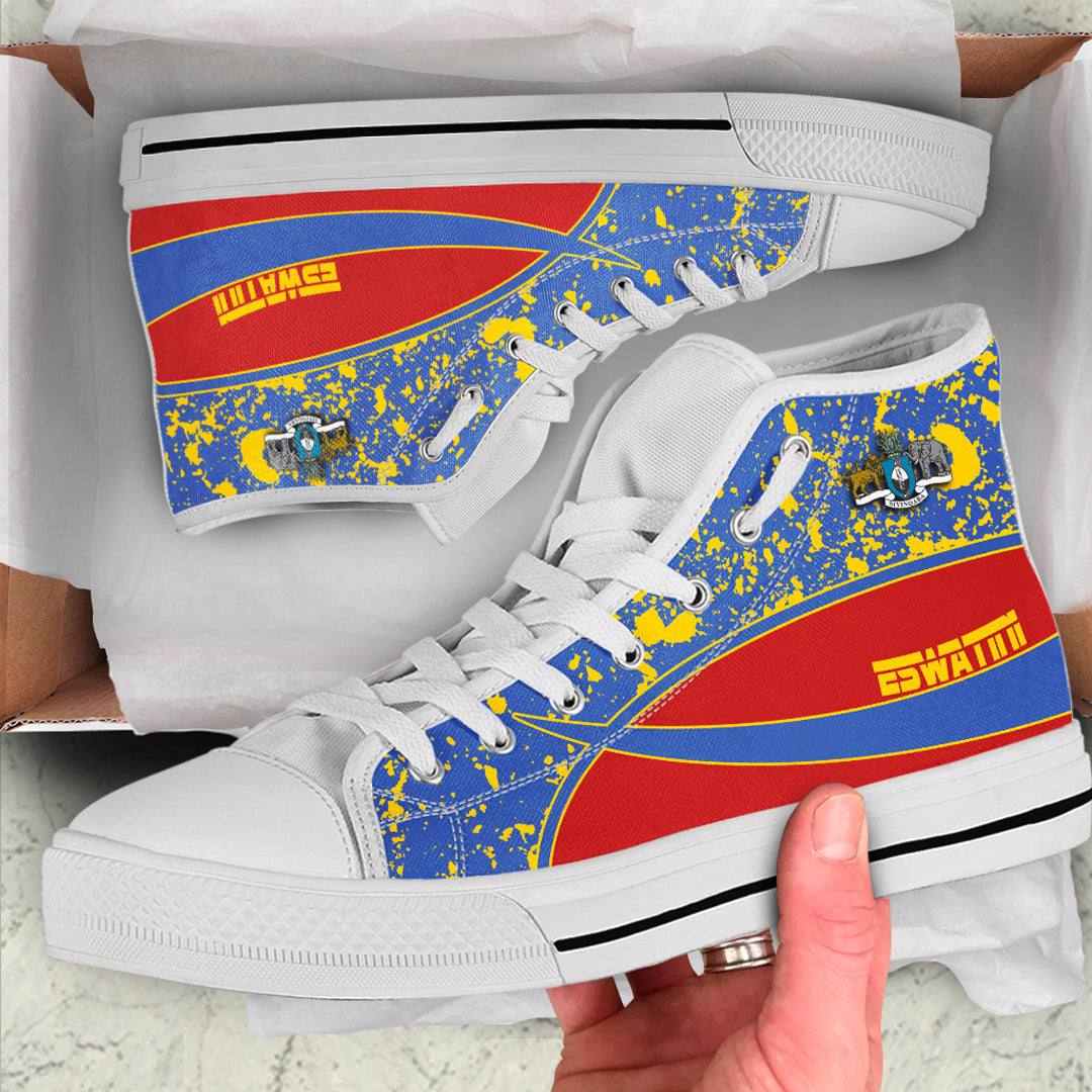Clothing Eswatini Special Flag High Top Shoes
