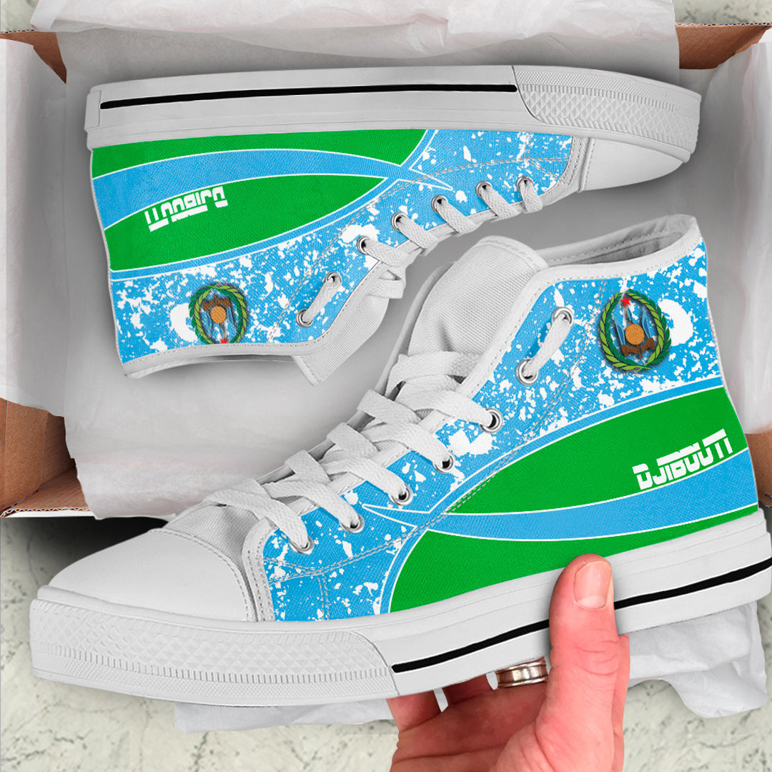 Clothing Djibouti Special Flag High Top Shoes