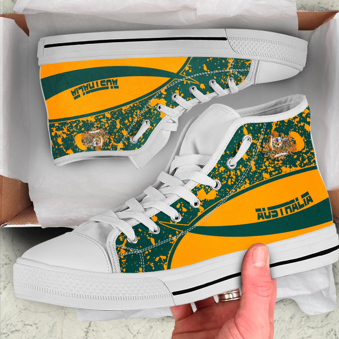 Clothing Australia Special Flag High Top Shoes