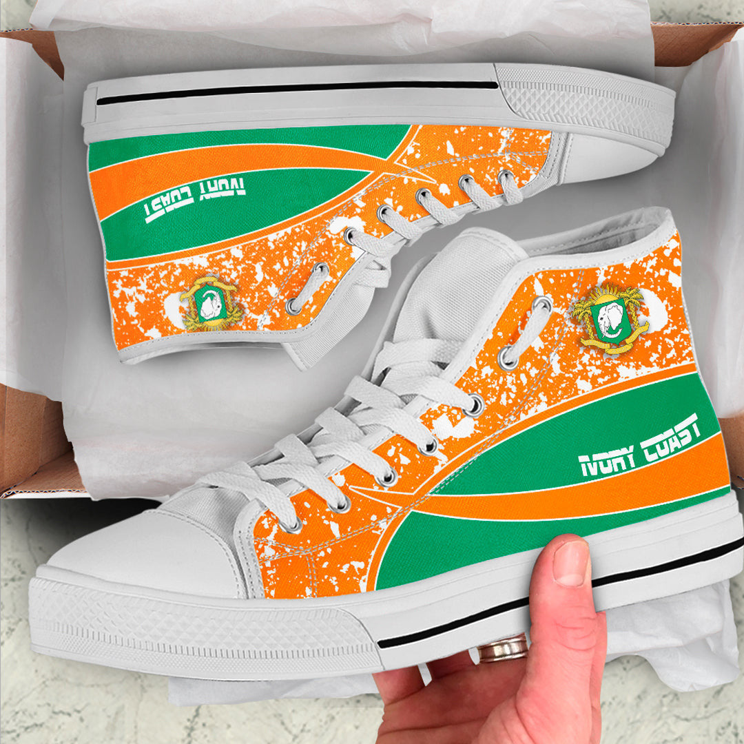 Clothing Ivory Coast Special Flag High Top Shoes