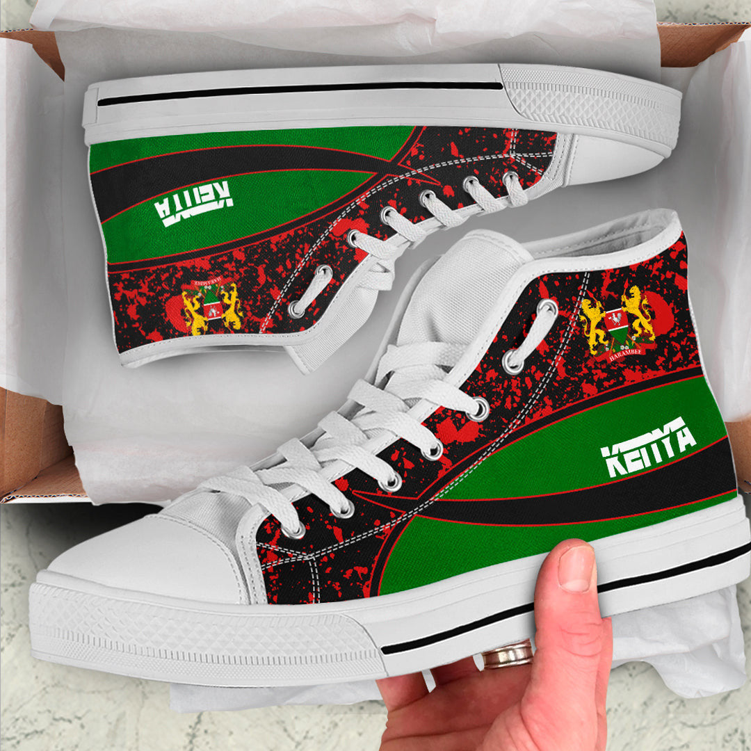 Clothing Kenya Special Flag High Top Shoes