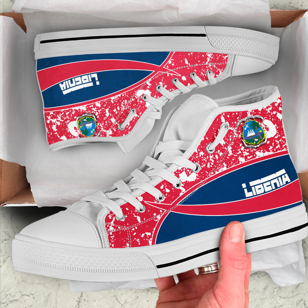 Clothing Liberia Special Flag High Top Shoes