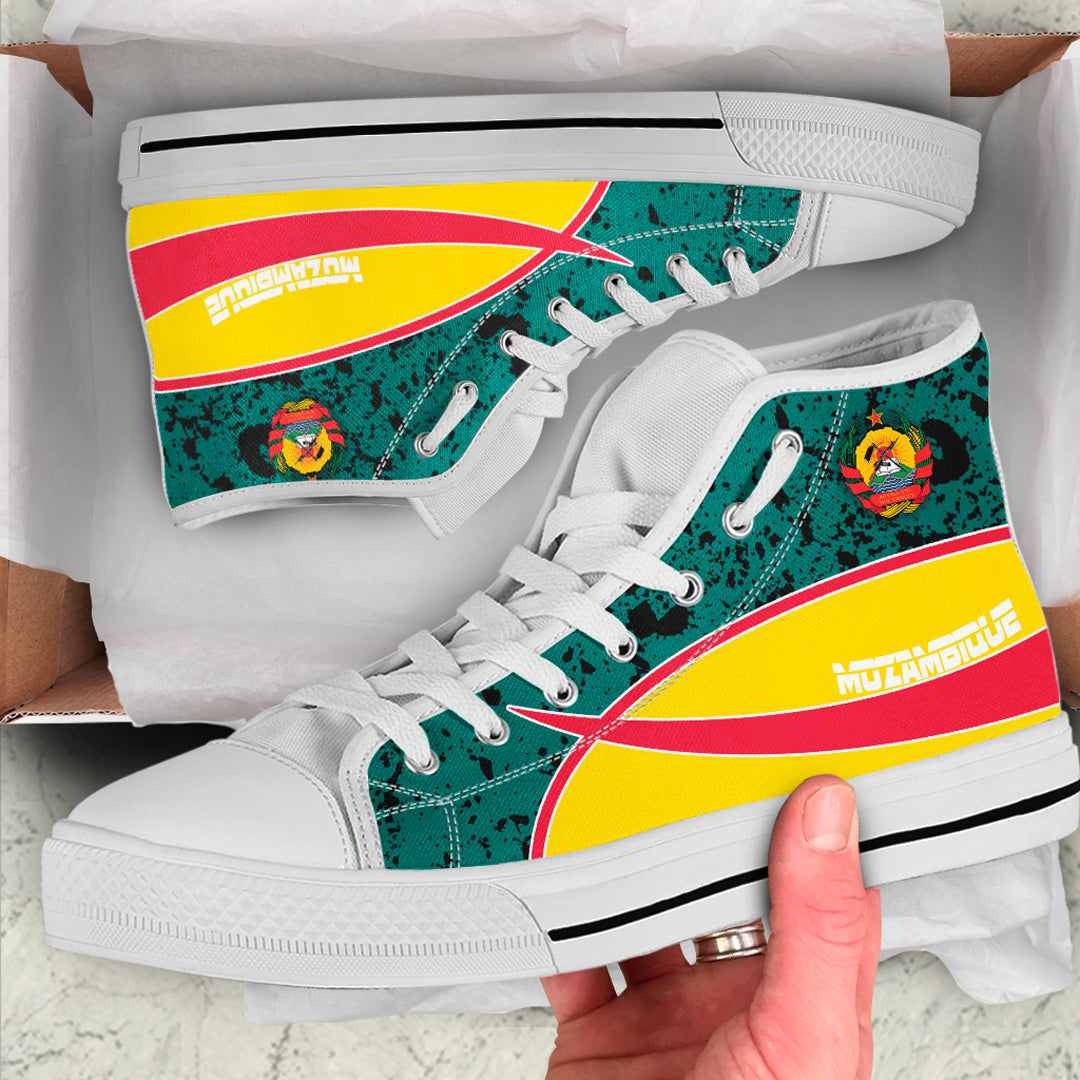 Clothing Mozambique Special Flag High Top Shoes