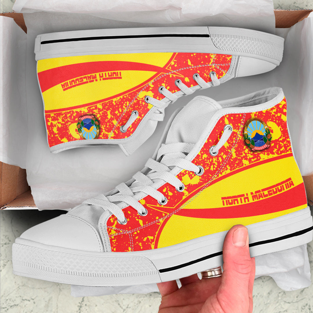 Clothing North Macedonia Special Flag High Top Shoes