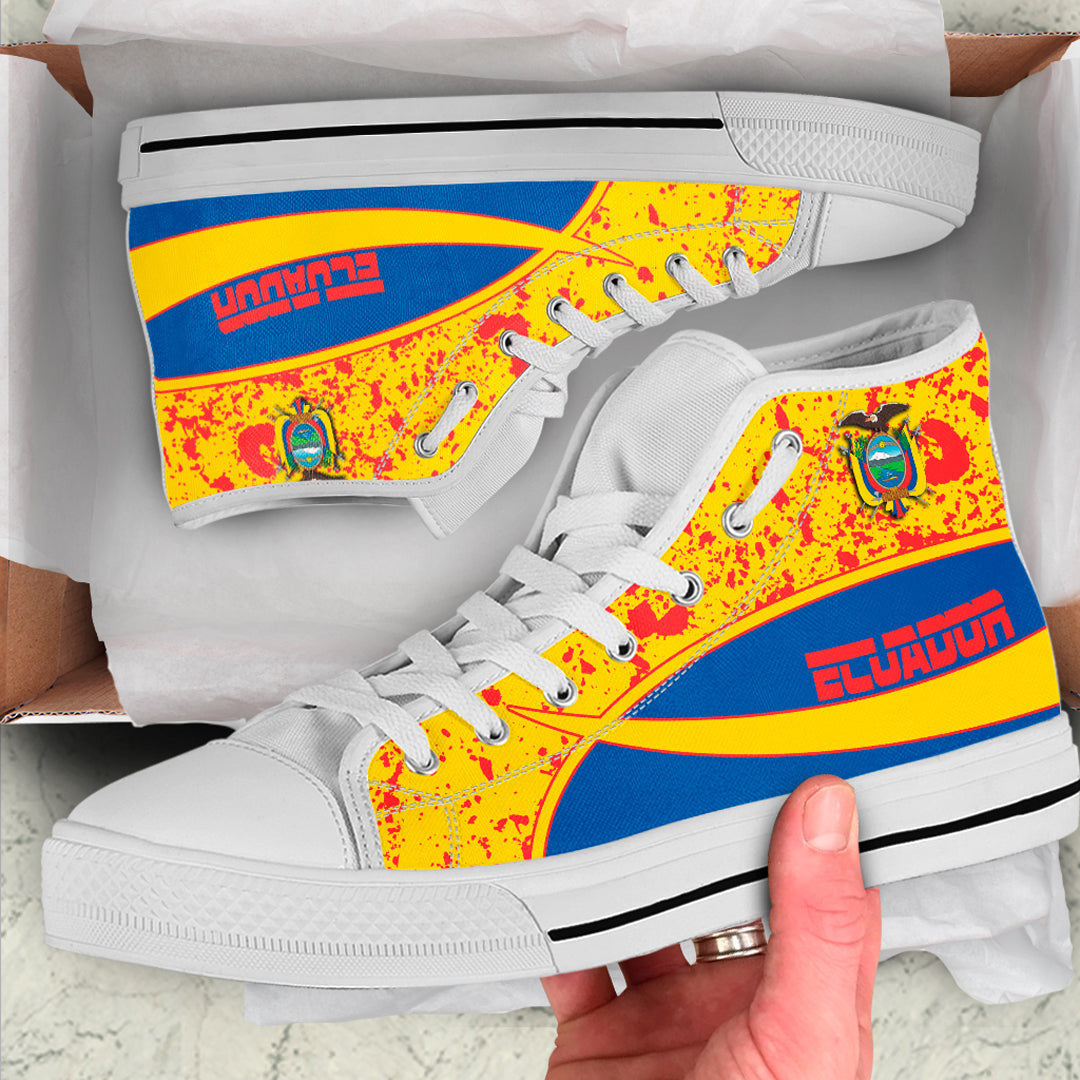 Clothing Ecuador Special Flag High Top Shoes