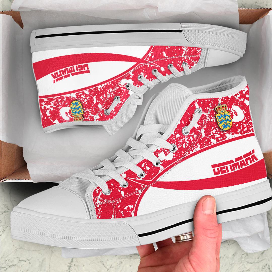 Clothing Denmark Special Flag High Top Shoes