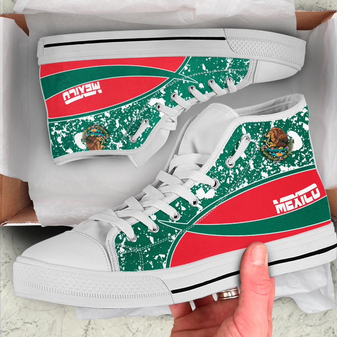 Clothing Mexico Special Flag High Top Shoes