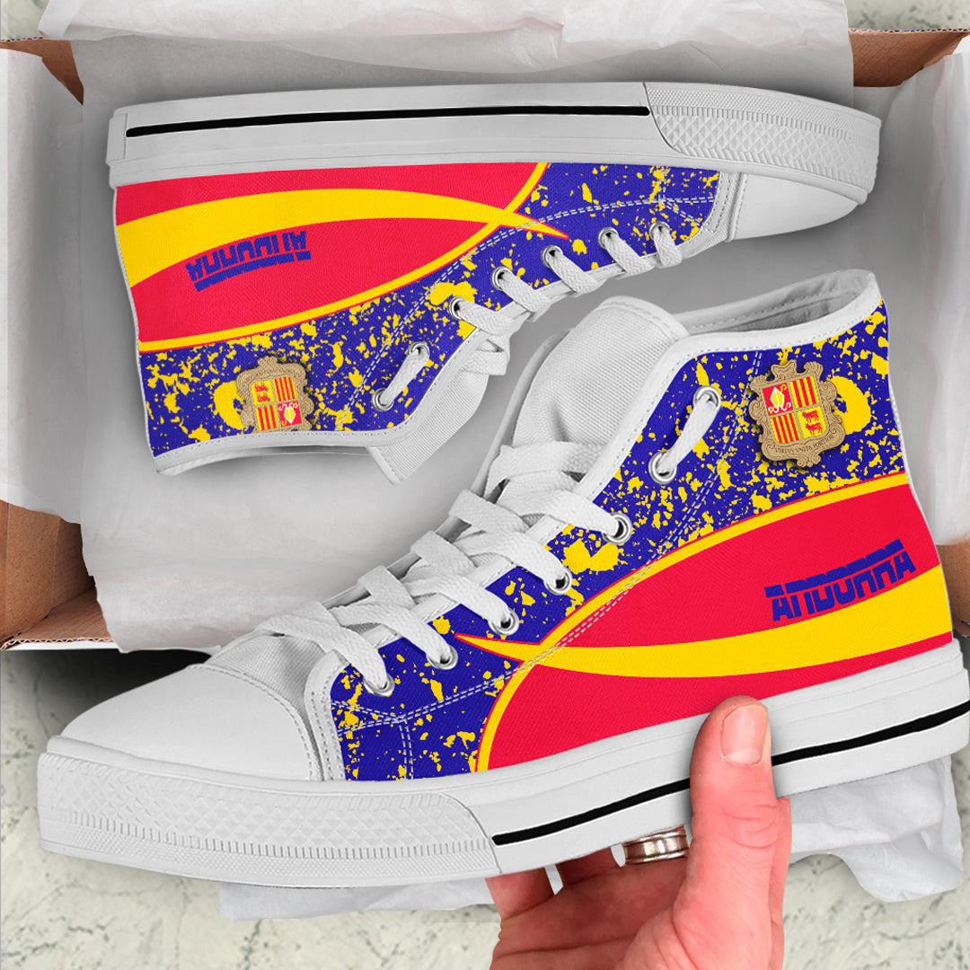 Clothing Andorra Special Flag High Top Shoes